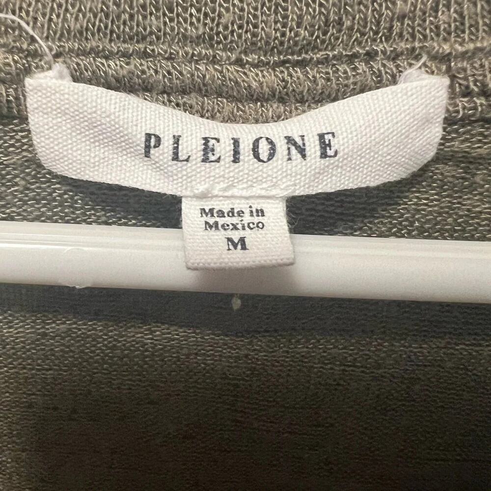 Pleione Thin Knit Sweater Women Med Pale Olive - Picture 2 of 5